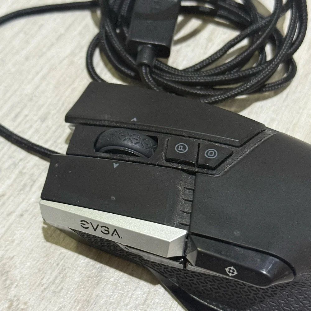 EVGA Black and Silver Wired Mouse